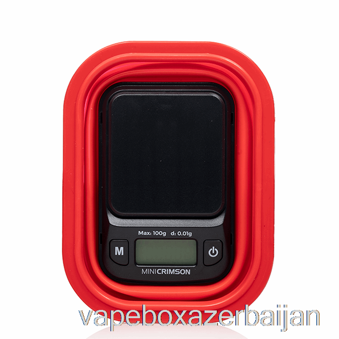 Vape Box Azerbaijan Truweigh Mini Crimson Digital Scale with Collapsible Bowl Red Bowl